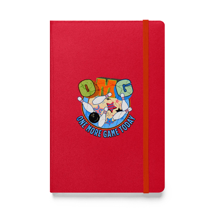 OMG One More Game Today Bowling Night Hardcover Notebook product image (1)
