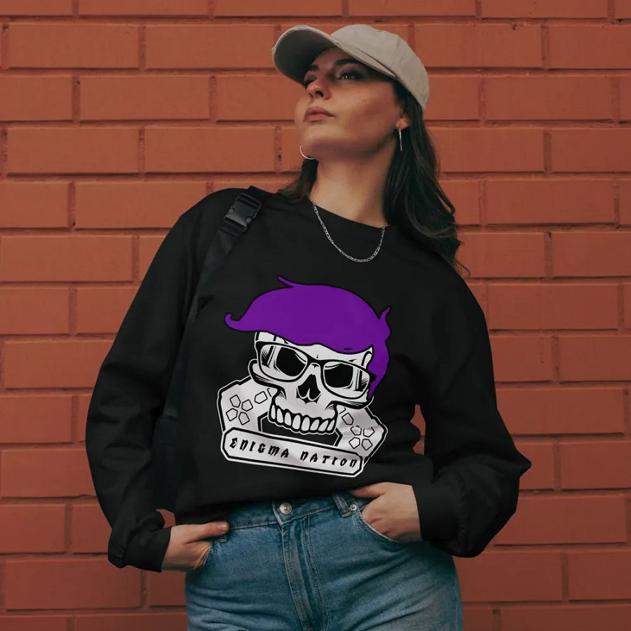 Enigma Nation AS Colour Unisex Premium Heavyweight Long Sleeve Shirt product image (9)