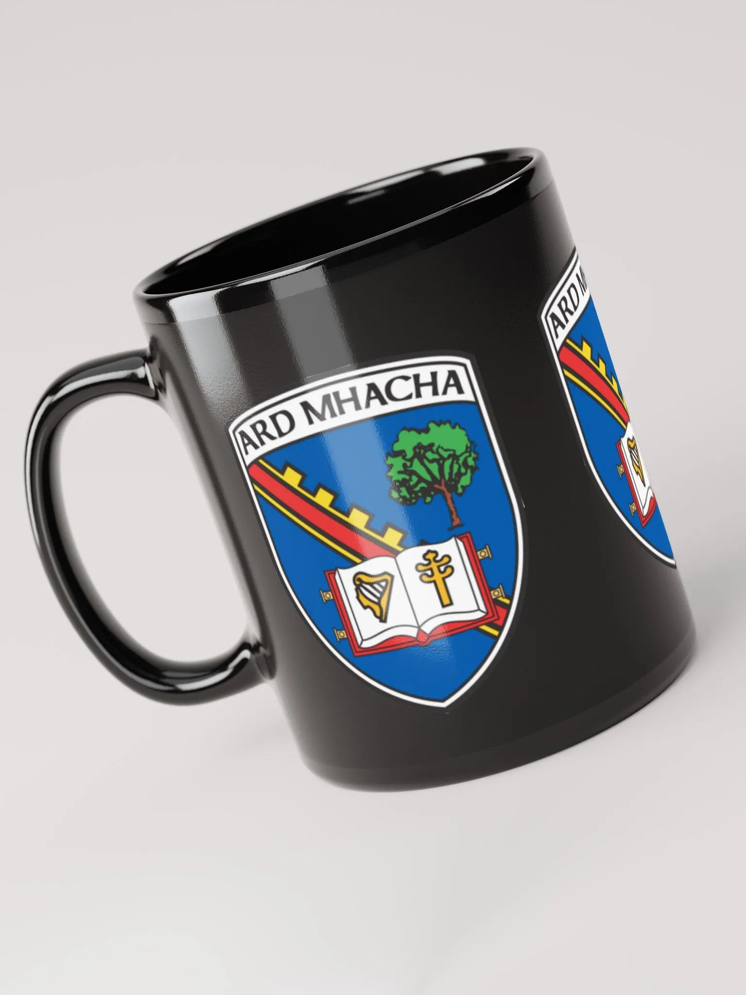 Armagh Crest Black Glossy Mug product image (5)