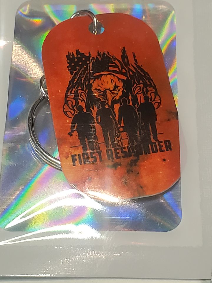 **First Responder Official Dog Tag - Sublimated Keychain/Necklace** product image (2)