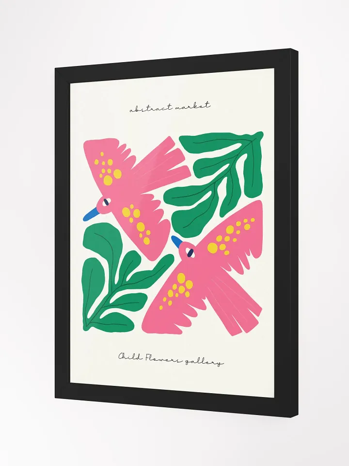 Pink Birds - Framed Poster product image (2)