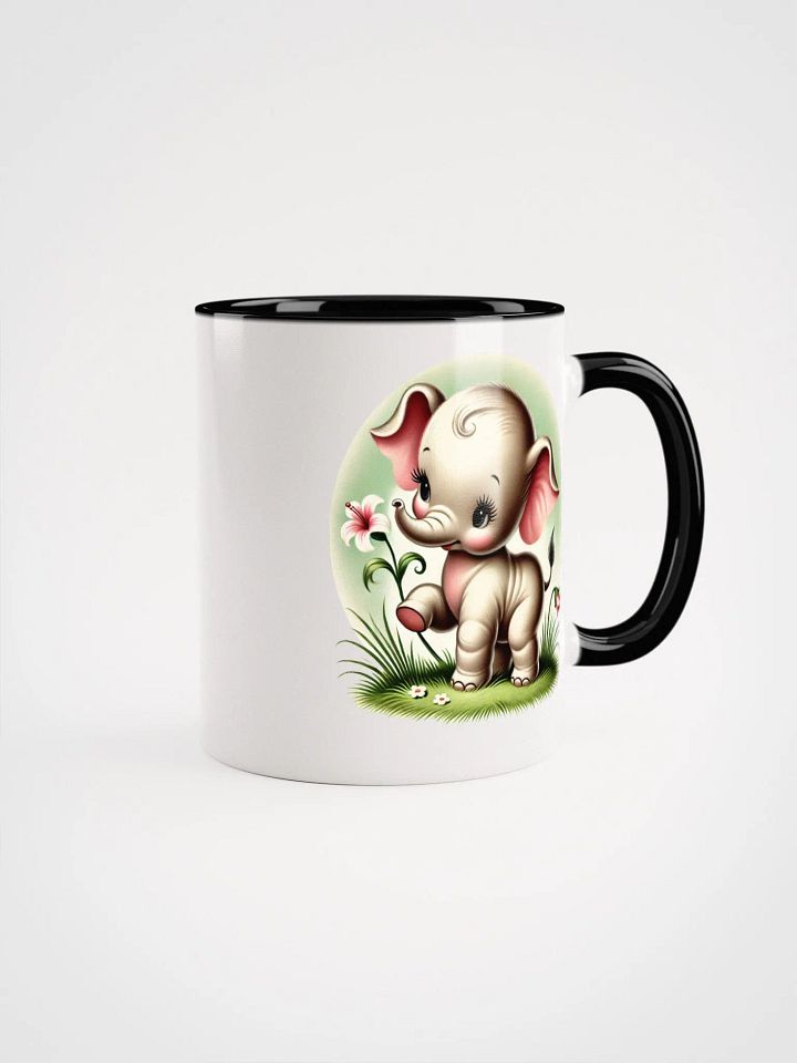 Adorable Retro Elephant Colorful Ceramic Mug product image (2)