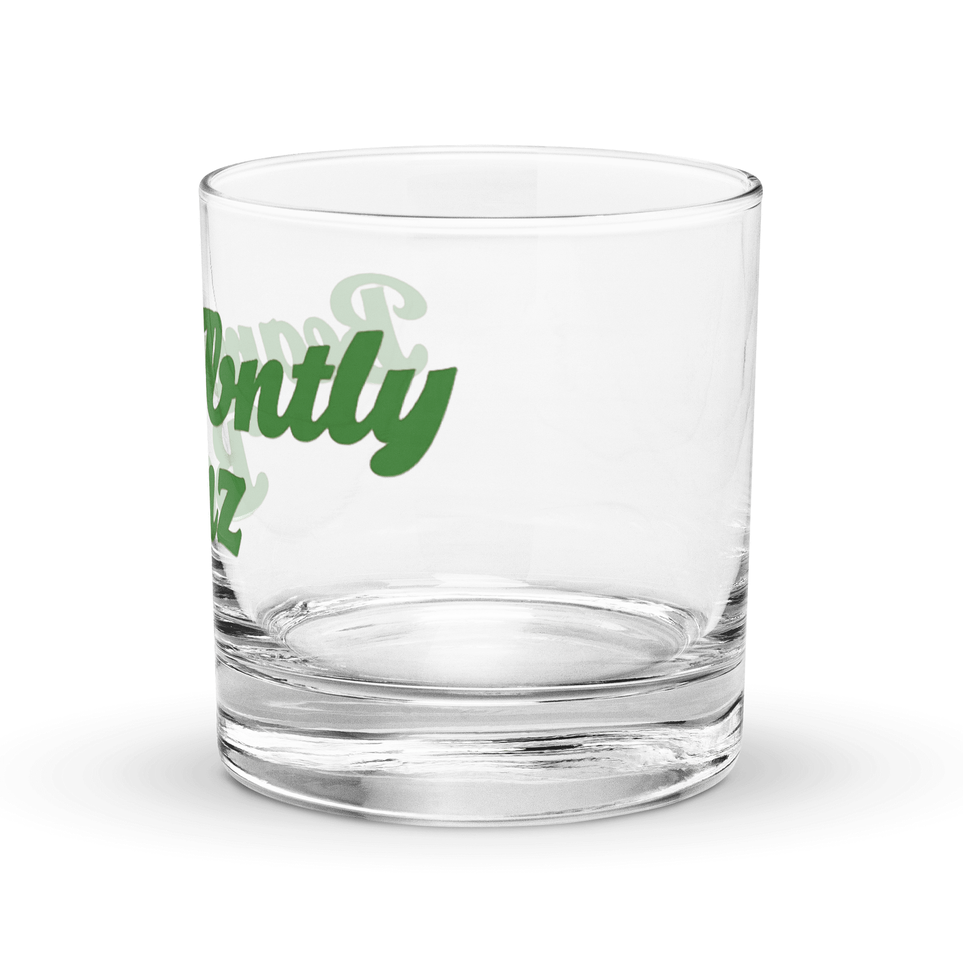 Cursive Green Rocks Glass - Beamer Bently Benz product image (2)