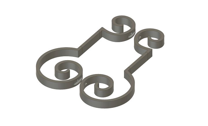 Haunted Mansion Inspired Gate/Fence Detail 3D Model product image (1)