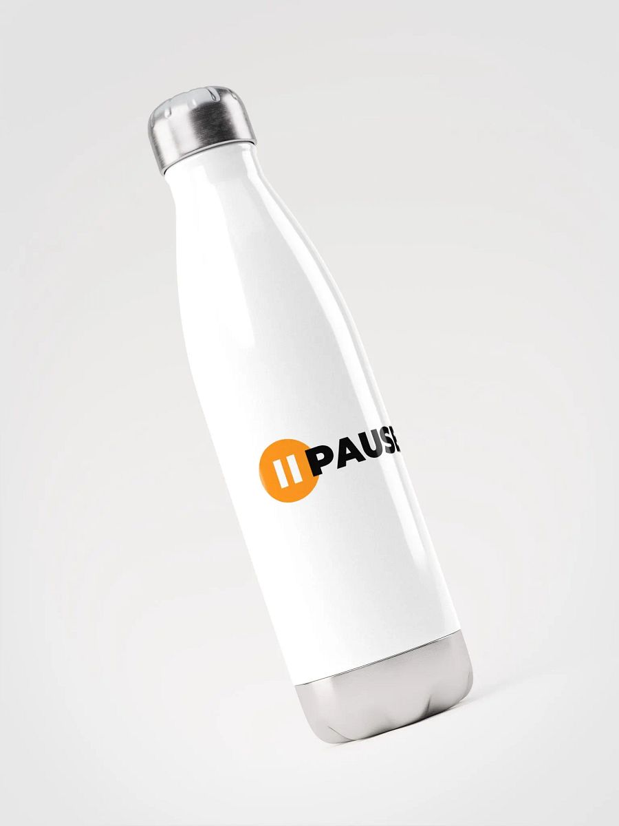 White PauseAI Water Bottle product image (3)