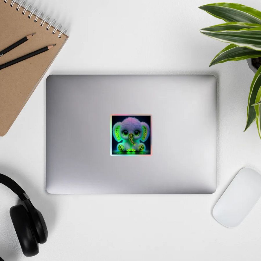 Glowing Elephant Sticker product image (11)