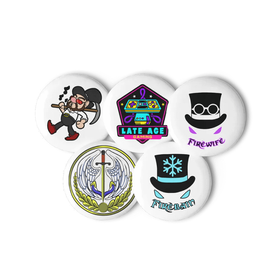 Firebain Frost & Flame Pin Buttons Set product image (11)