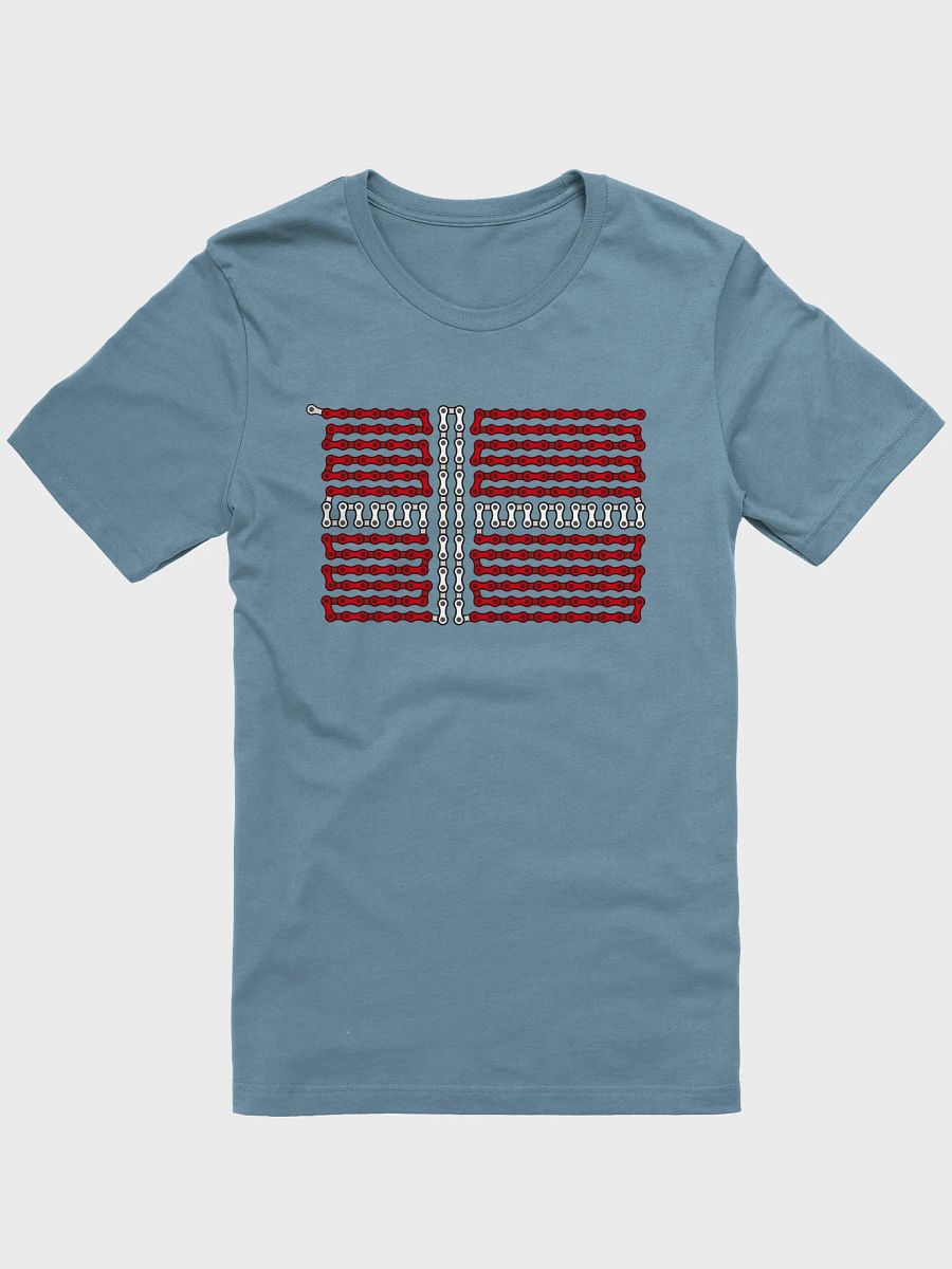 Denmark Bike Chain Flag on Darker Color Supersoft Tee product image (1)