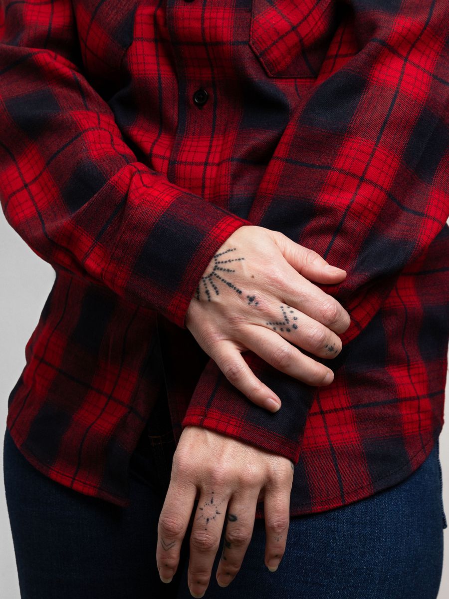 Flannel Button Up - Red/Black product image (10)