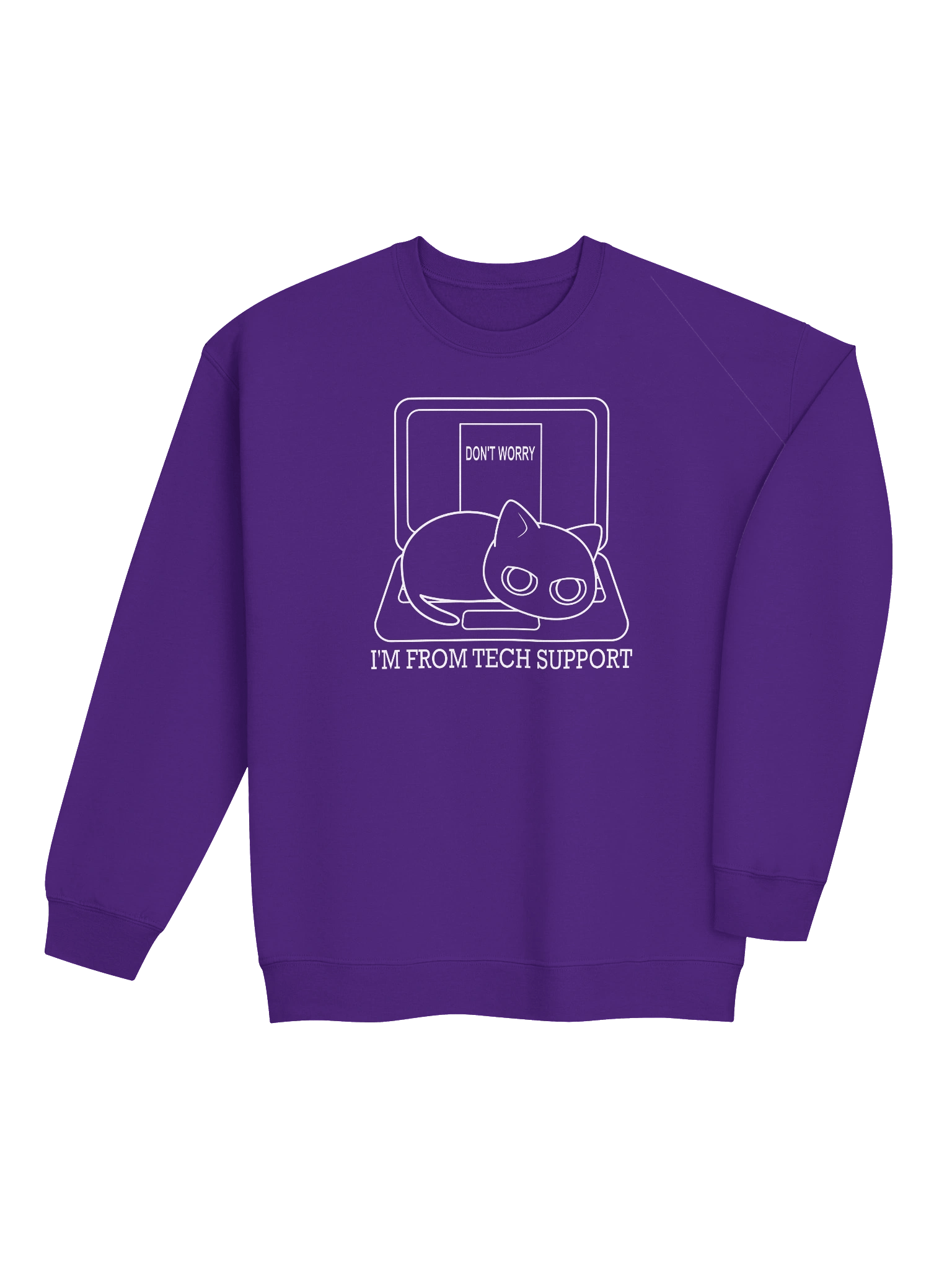 Cat on Laptop - Unisex Adult Sweatshirt product image (21)