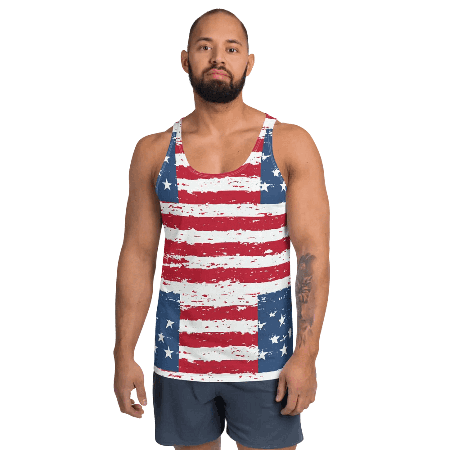 Geaux 31 (On Back) Vintage Flag Style Men's Tank Top product image (1)