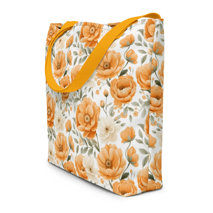 Just Peachy Floral Tote Bag product image (6)