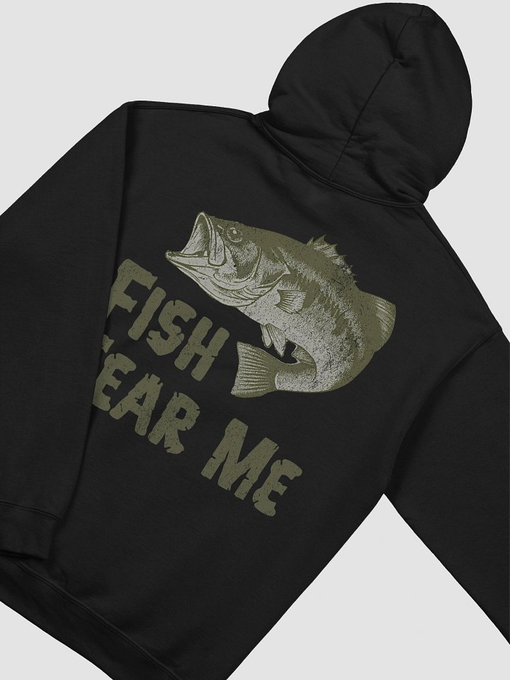 Fish Fear Me Back Print Graphic Hoodie product image (2)