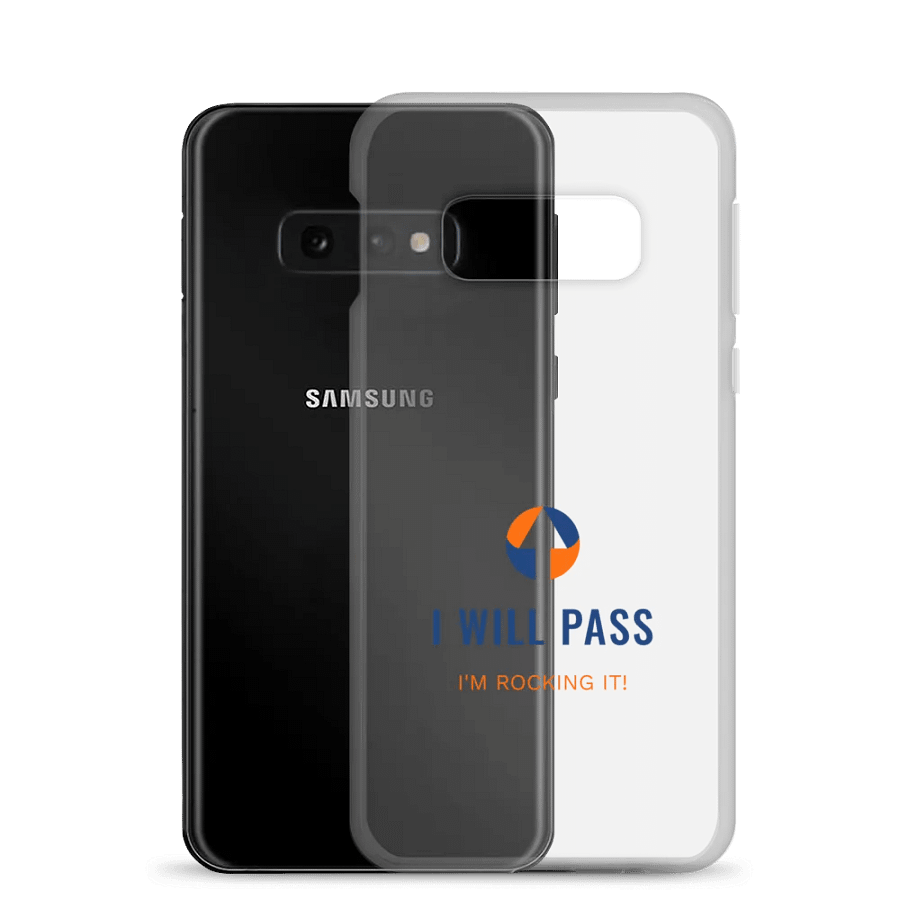 I WILL PASS Clear Samsung® Case product image (21)
