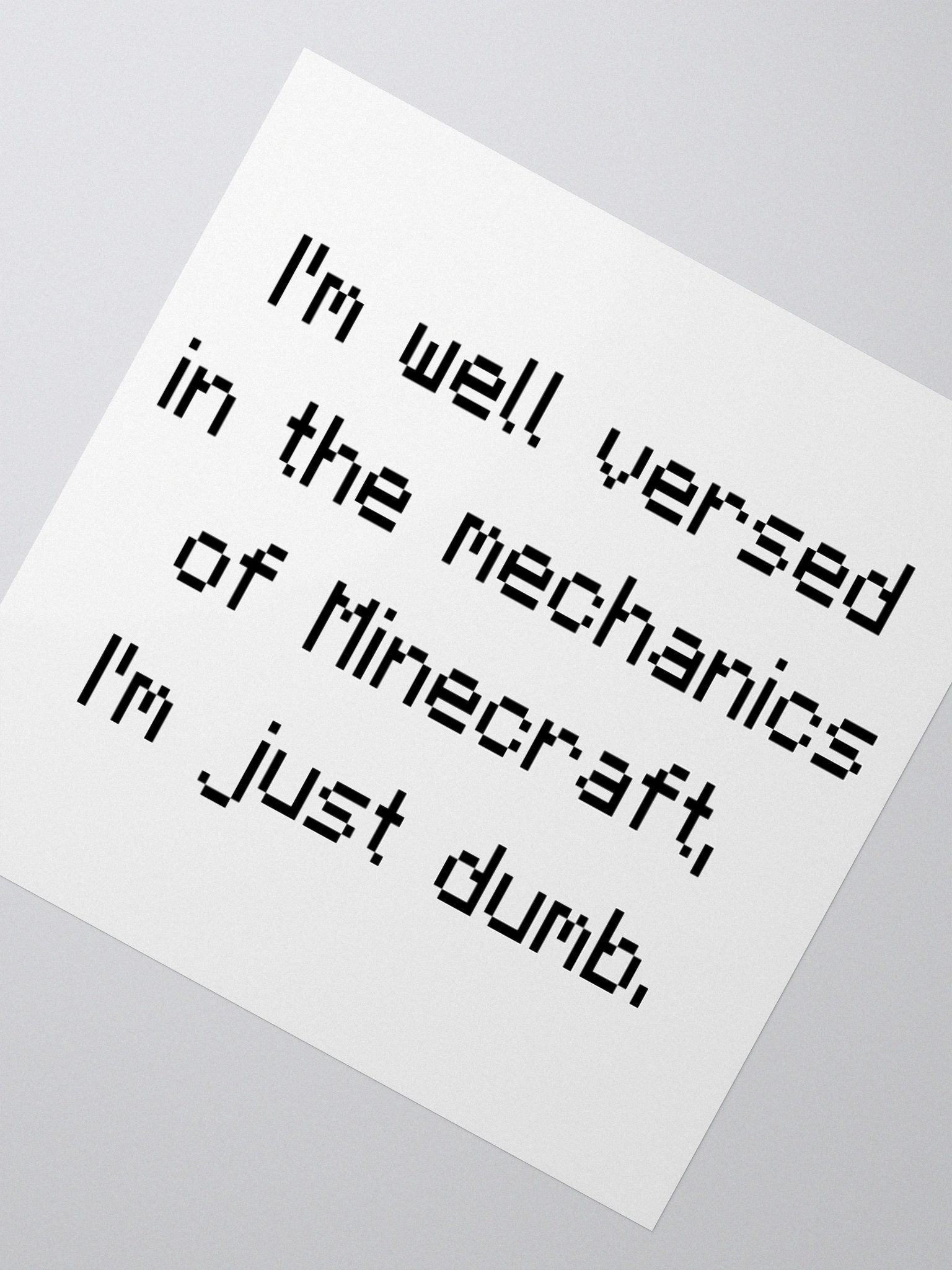 Sticker of Truth (Minecraft Edition) product image (5)
