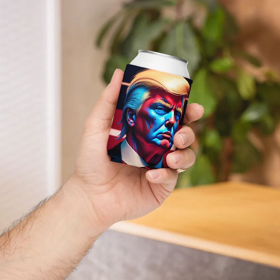 Blue and Red Can Cooler product image (6)