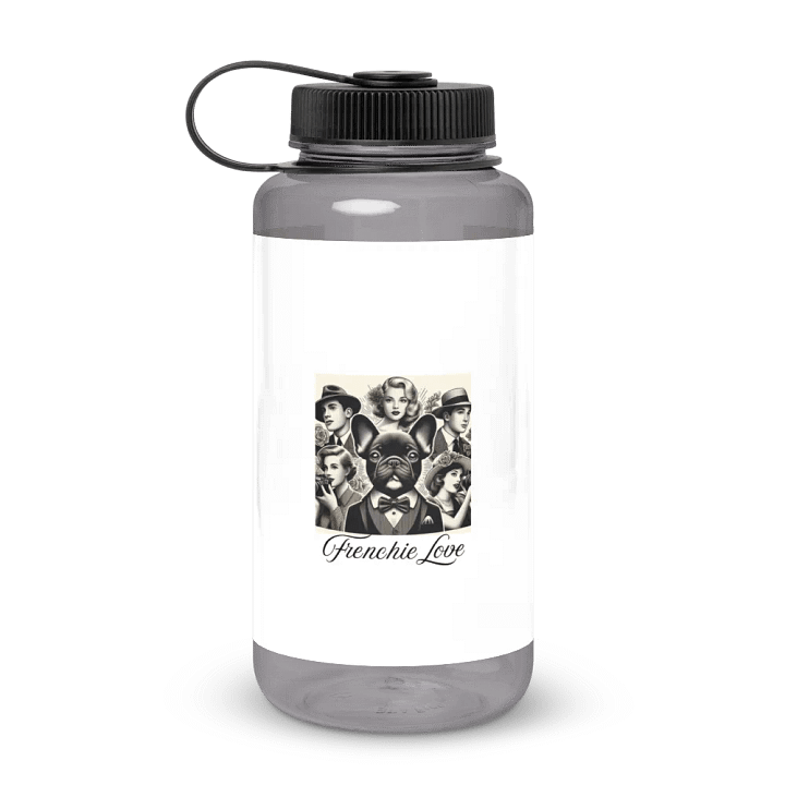 Vintage Frenchie Love Water Bottle product image (1)