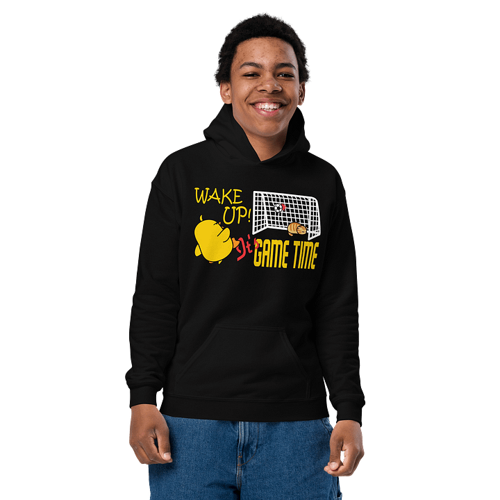 Soccer Cat (WAKE UP, It's GAME TIME) - Unisex Youth Hoodie product image (2)