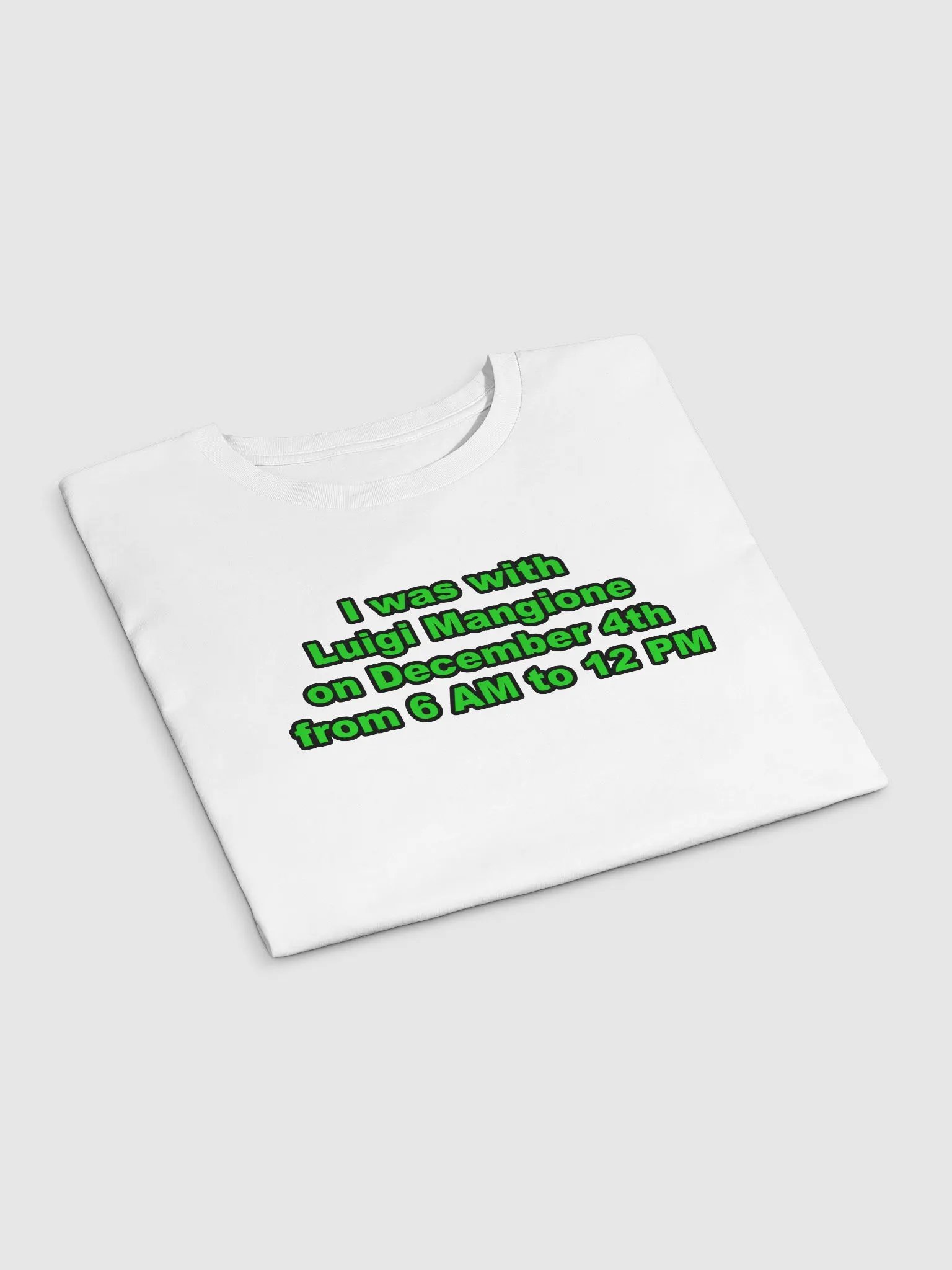 I was with Luigi Mangione on December 4th from 6 AM to 12 PM Crop Top product image (3)