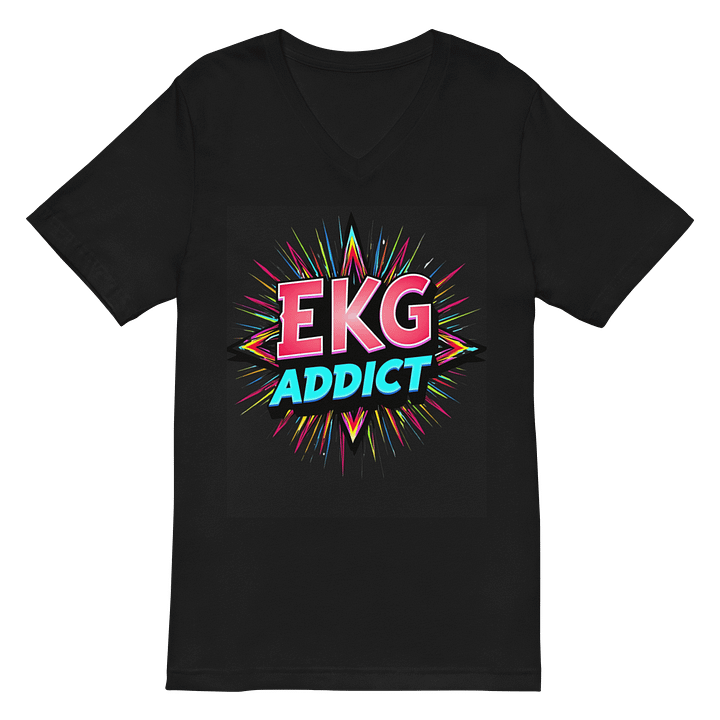 EKG Addict Explosion V-Neck Tee product image (3)