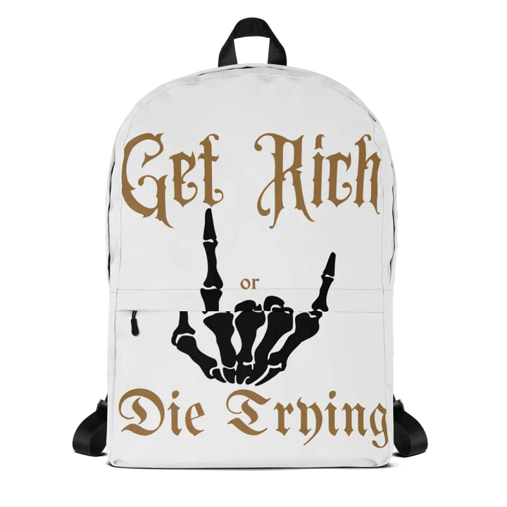 Get Rich or Die Trying Back Pack product image (1)