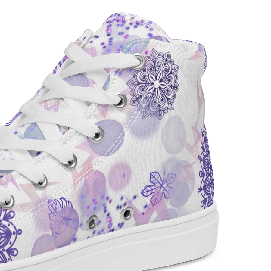 Lilac Mandala Lace Up Womens Shoes product image (21)
