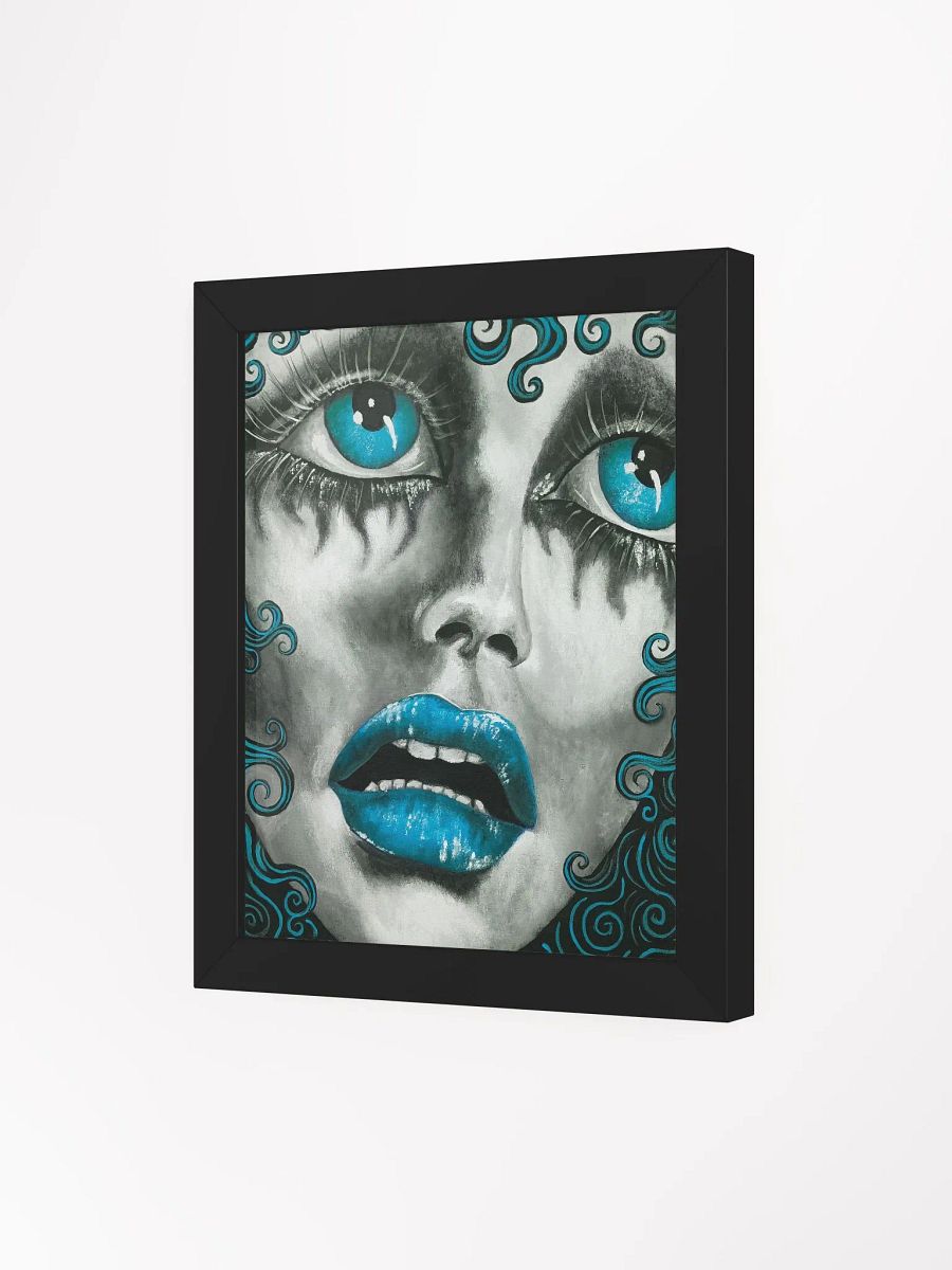 Fayette in blue framed print product image (3)