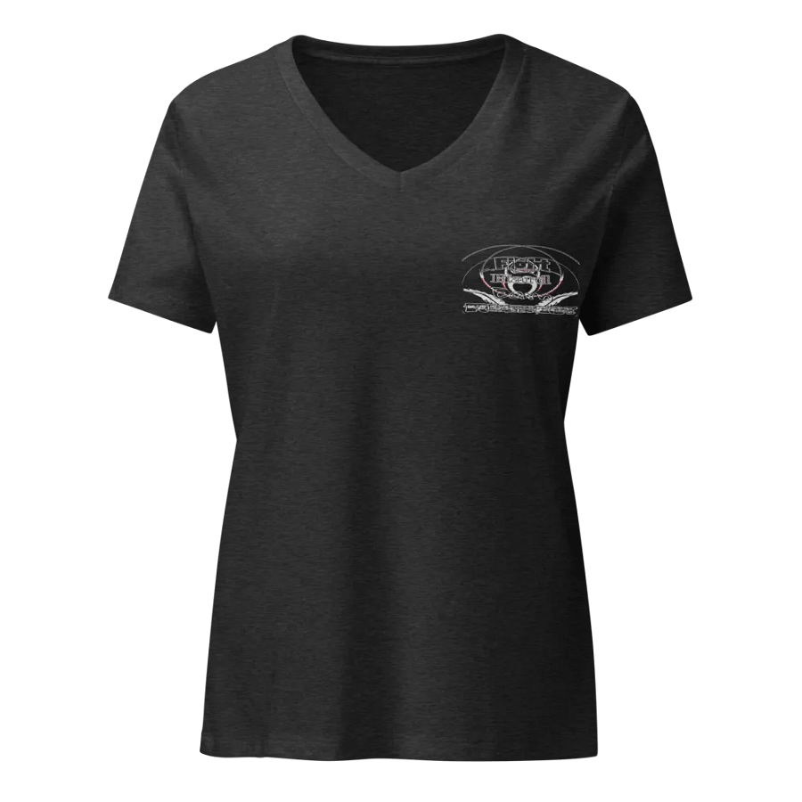 Fight Hard Earn Respect - Embroidered - Women's Relaxed V-Neck T-Shirt product image (2)