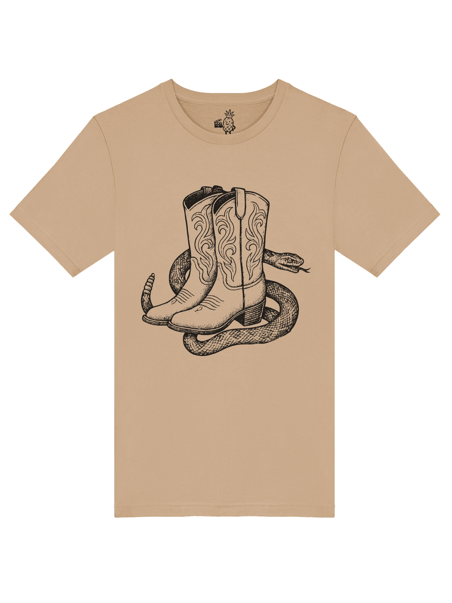 Wild West Rattlesnake Slithering in Cowboy Boots Unisex T-Shirt product image (47)