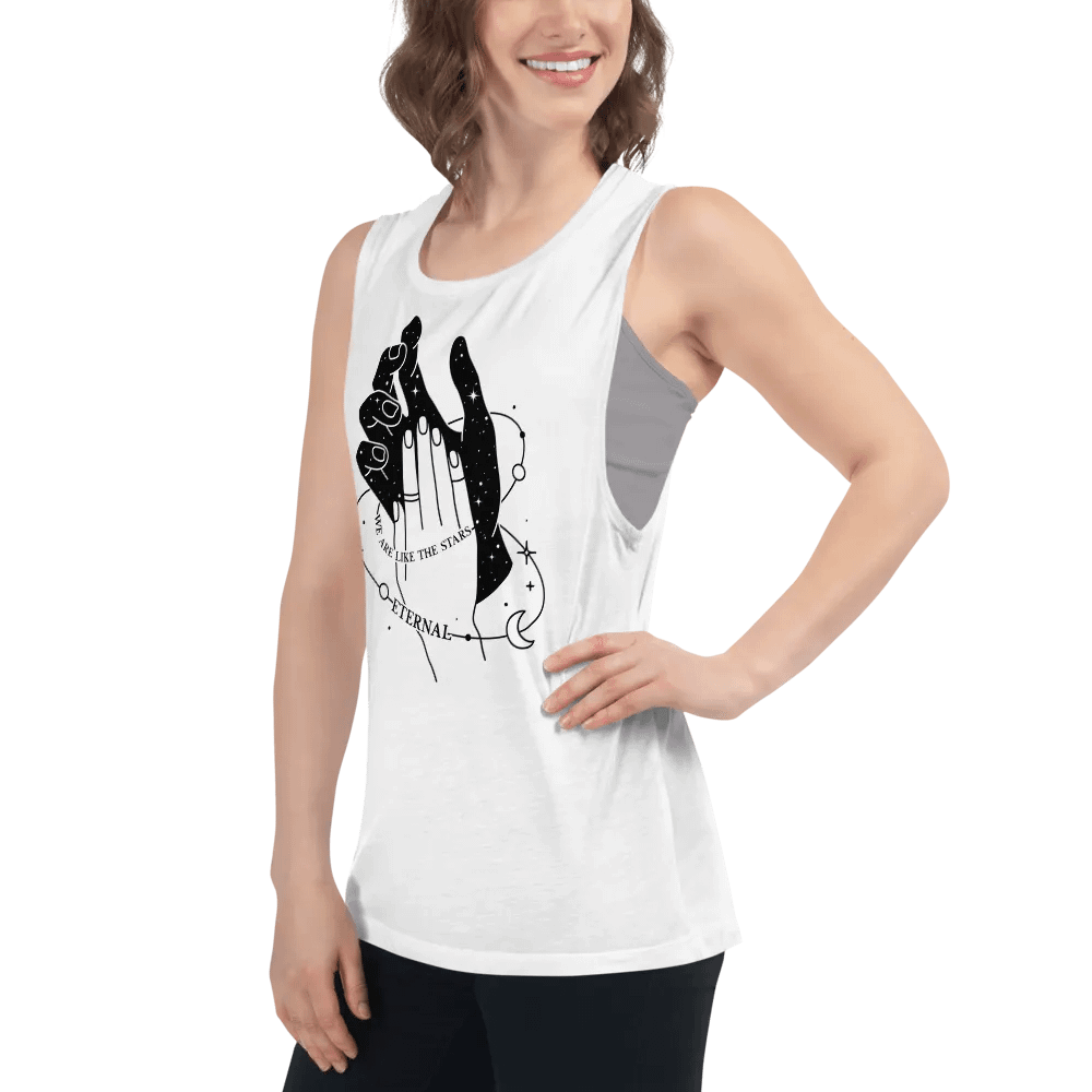 We Are Like The Stars Bella+Canvas Women's Flowy Muscle Tank product image (51)