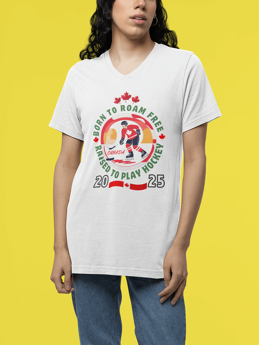 Born to Roam Free Hockey V-Neck Tee product image (16)