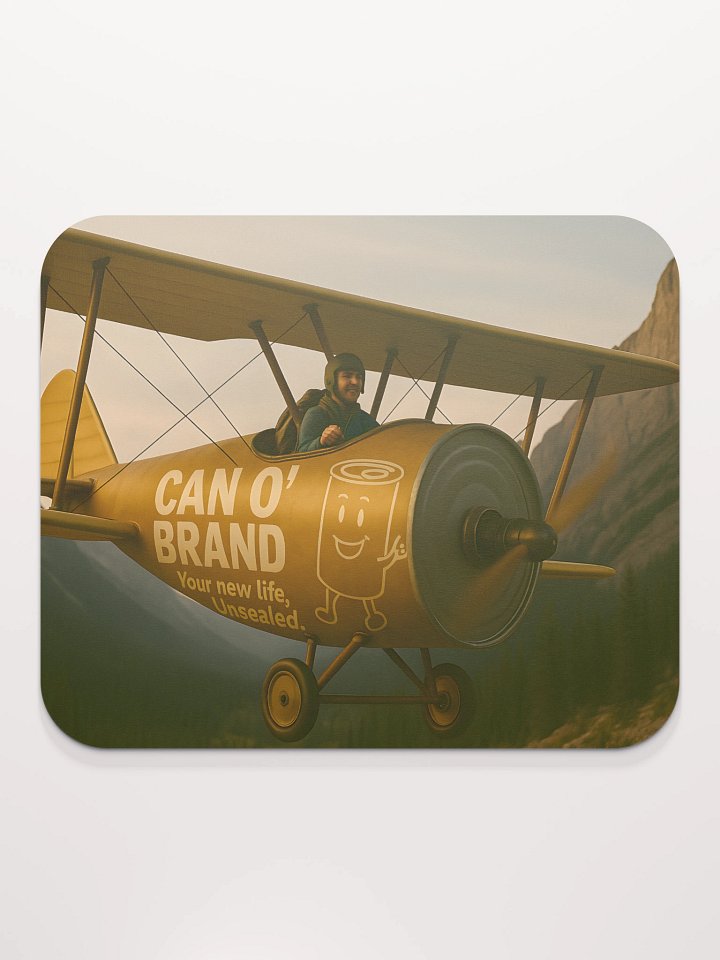 CAN O’ BRAND – Biplane Edition Mousepad product image (2)