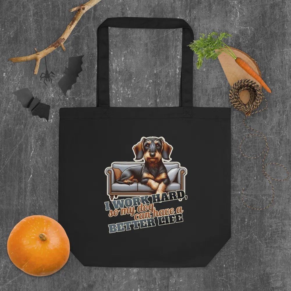 Hard Work for Paws: Eco-Friendly Tote Bag product image (6)