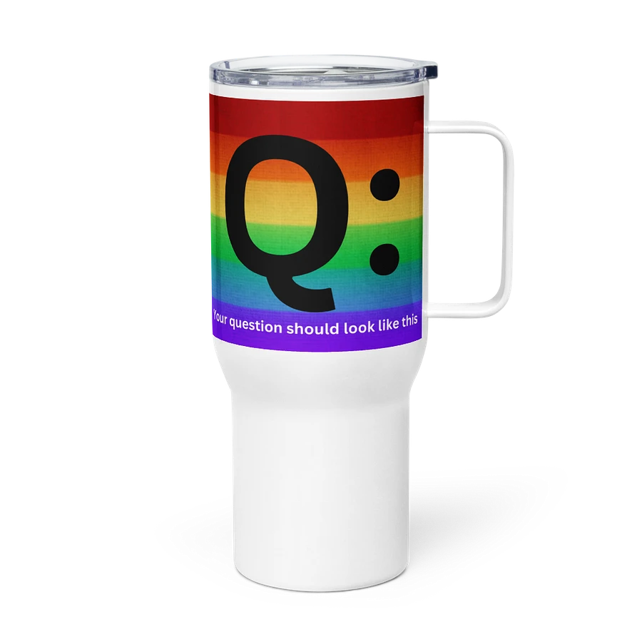 Mr. Moderator Rainbow Travel Mug (25oz) - Right-Handed Edition product image (3)