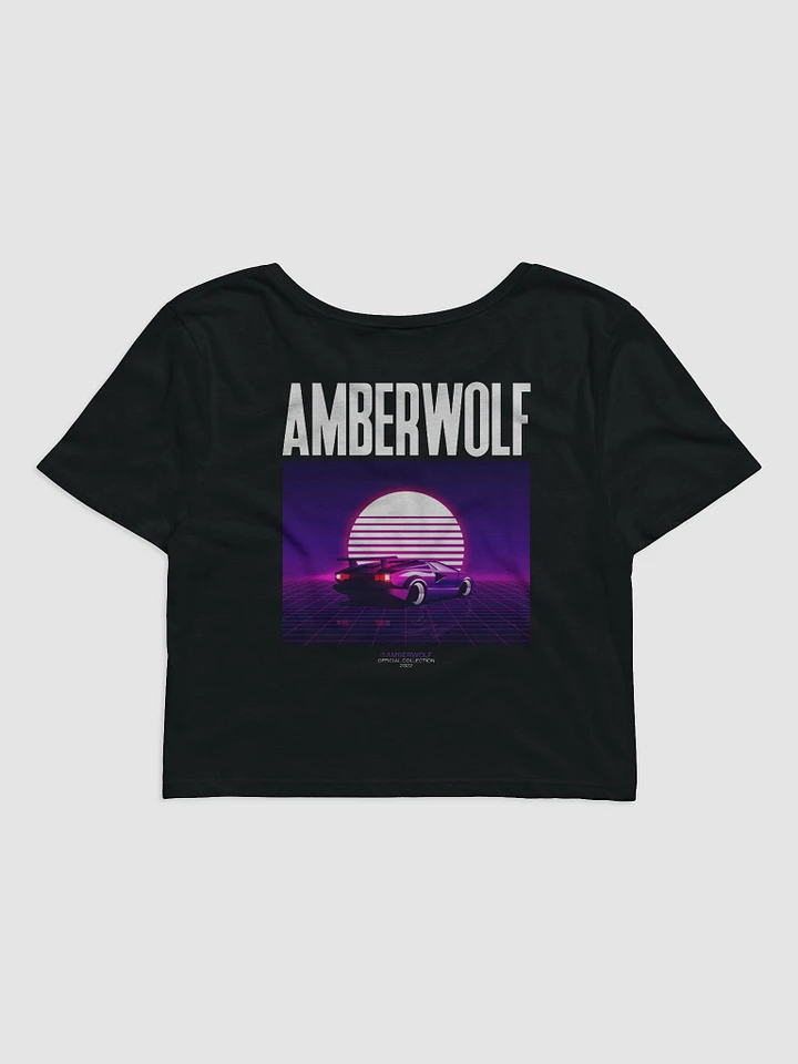 amberwolf synthwave womens crop top product image (1)