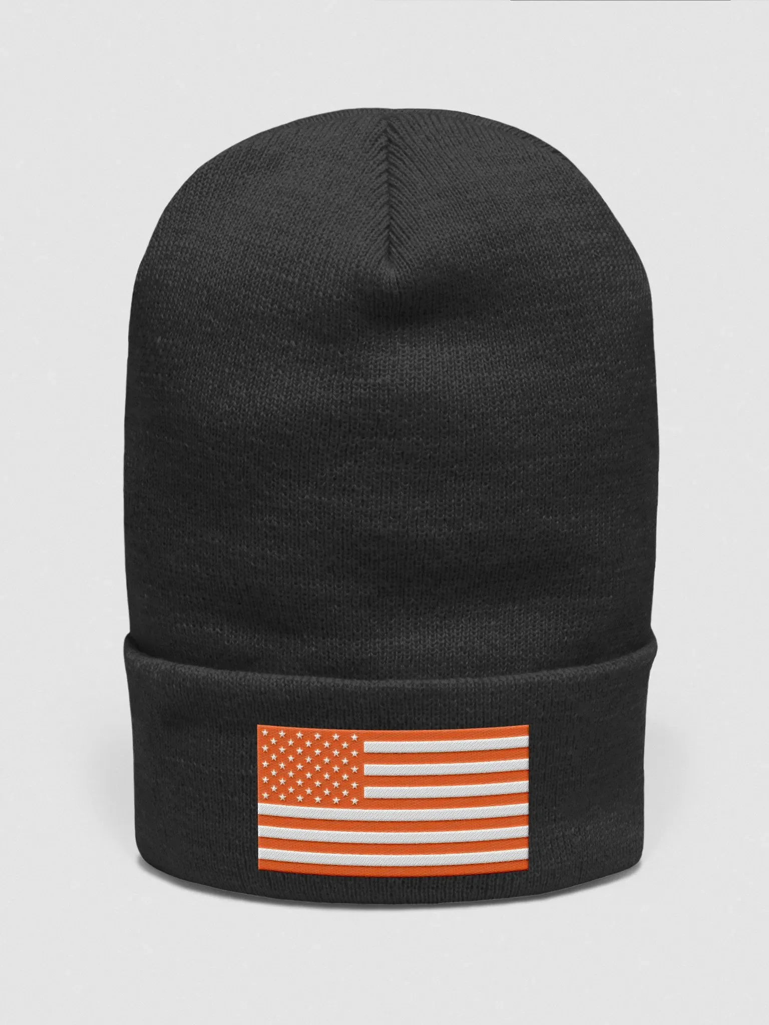 Orange American Flag Beanie product image (1)