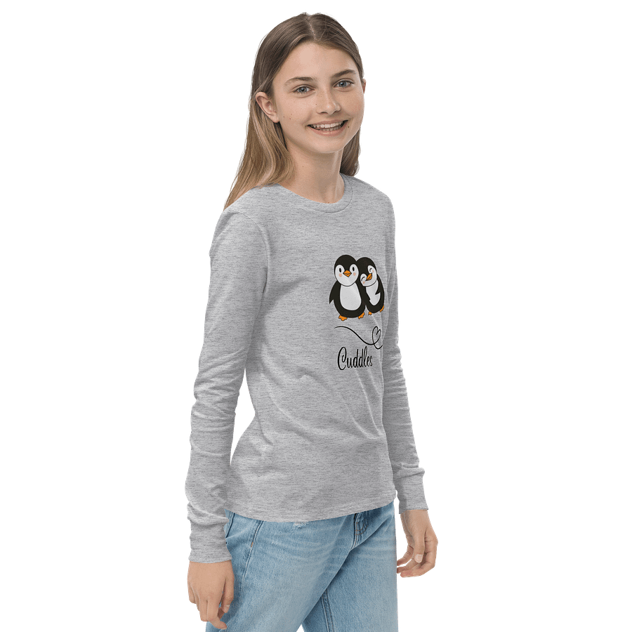 Cuddles Penguin Youth Long Sleeve Tee product image (4)