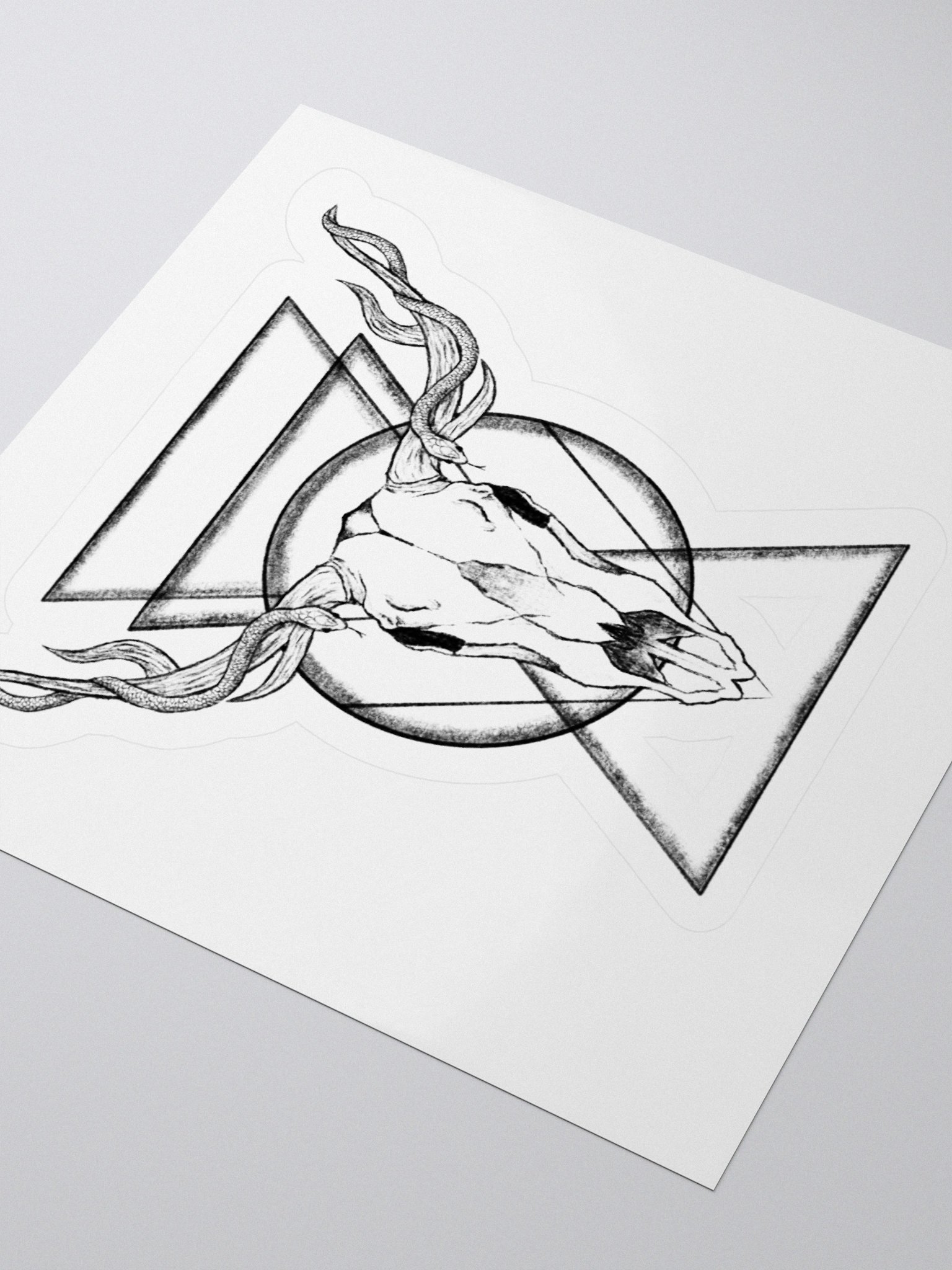Deer Skull Kiss Cut Sticker product image (9)