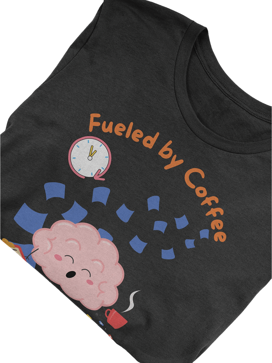 Coffee-Fueled Chaos Brain Cartoon T-Shirt product image (13)