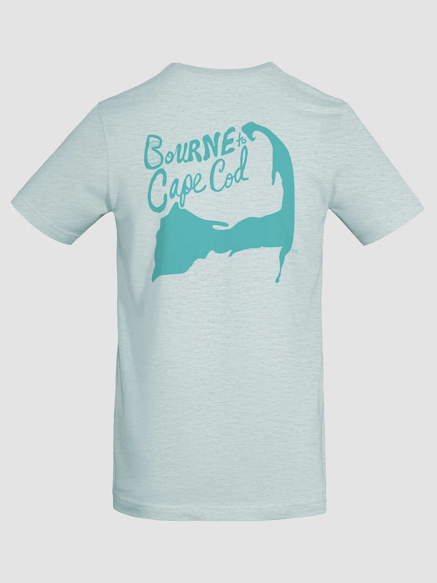 Women's | BOURNE to Cape Cod™ | Supersoft T-Shirt by Bella+Canvas | Deep Turquoise Logo on Light Neutrals product image (66)