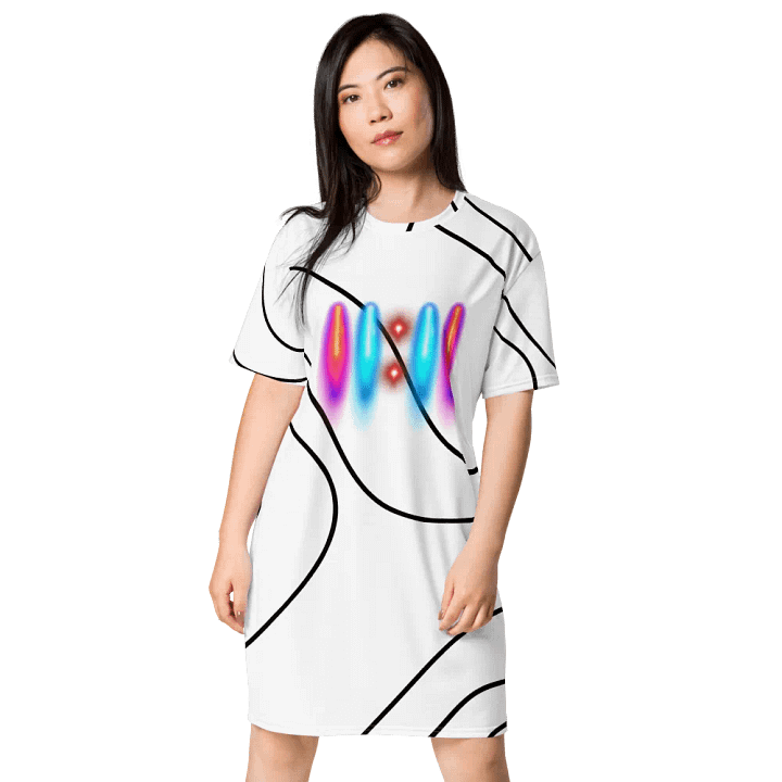 11:11 Linear Flow All-Over T-Shirt Dress product image (1)