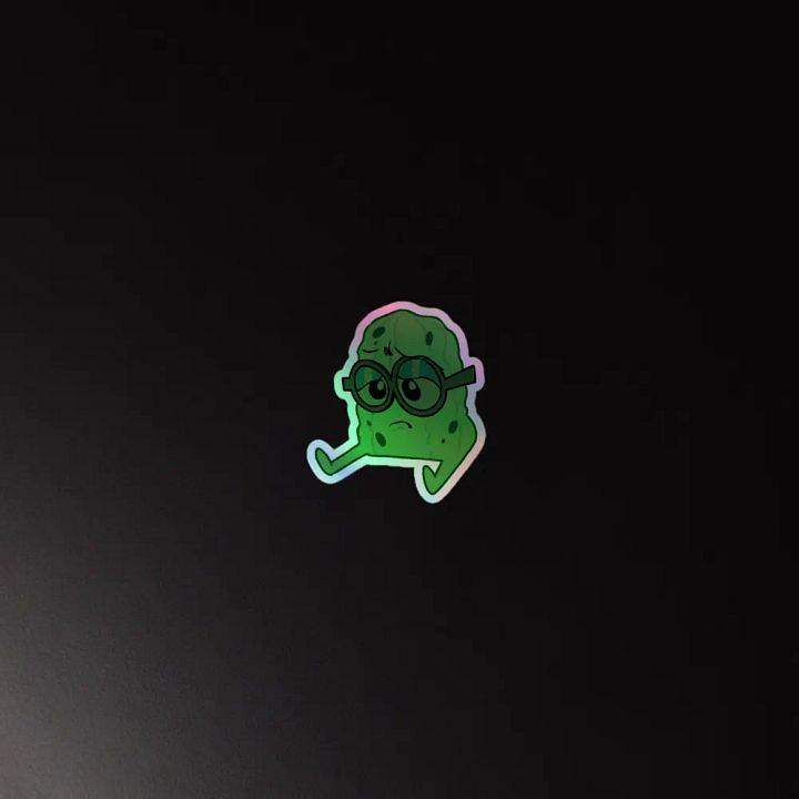 Holographic Sad Pickle Sticker product image (2)
