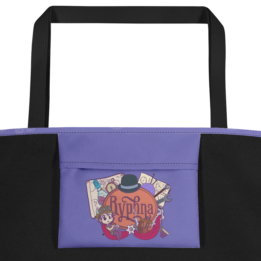 Time for Tea - Steampunk - Purple Large Tote Bag product image (4)