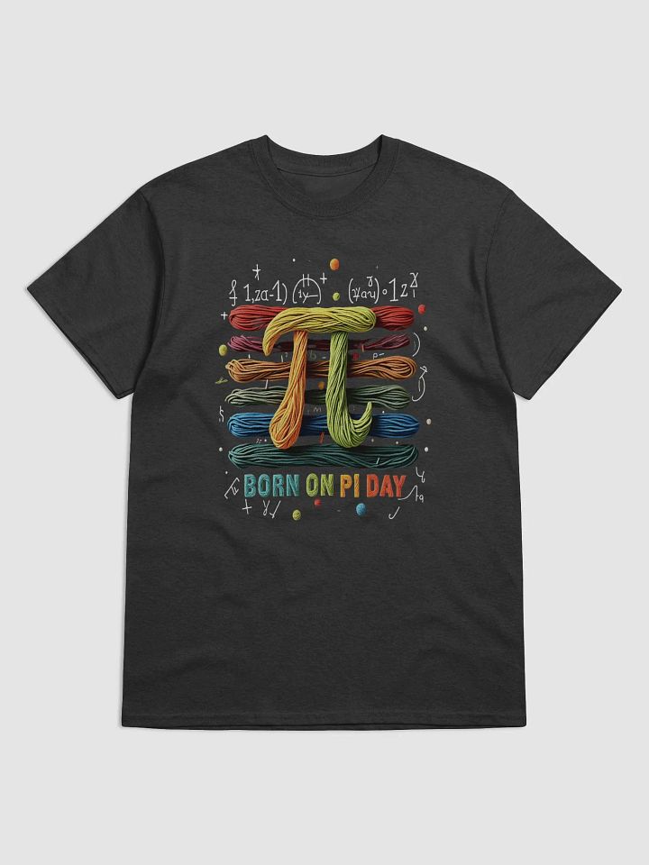 Born on Pi Day T-Shirt - Colorful Yarn Art Math Design | Geek & Nerd Gift product image (4)