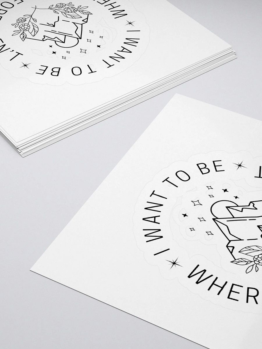 I want to be where the people aren't sticker product image (4)