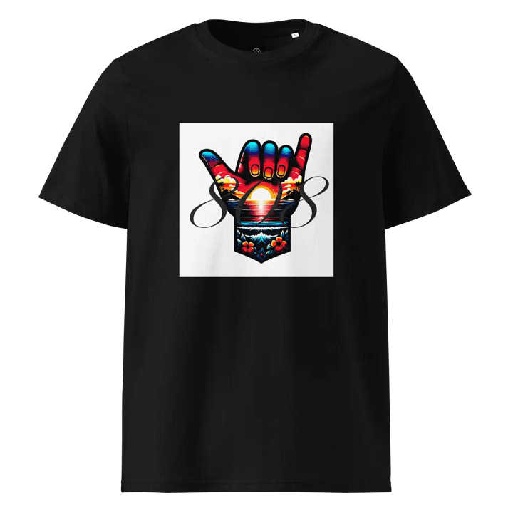 Seaside Shaka 808 Organic T-shirt product image (1)