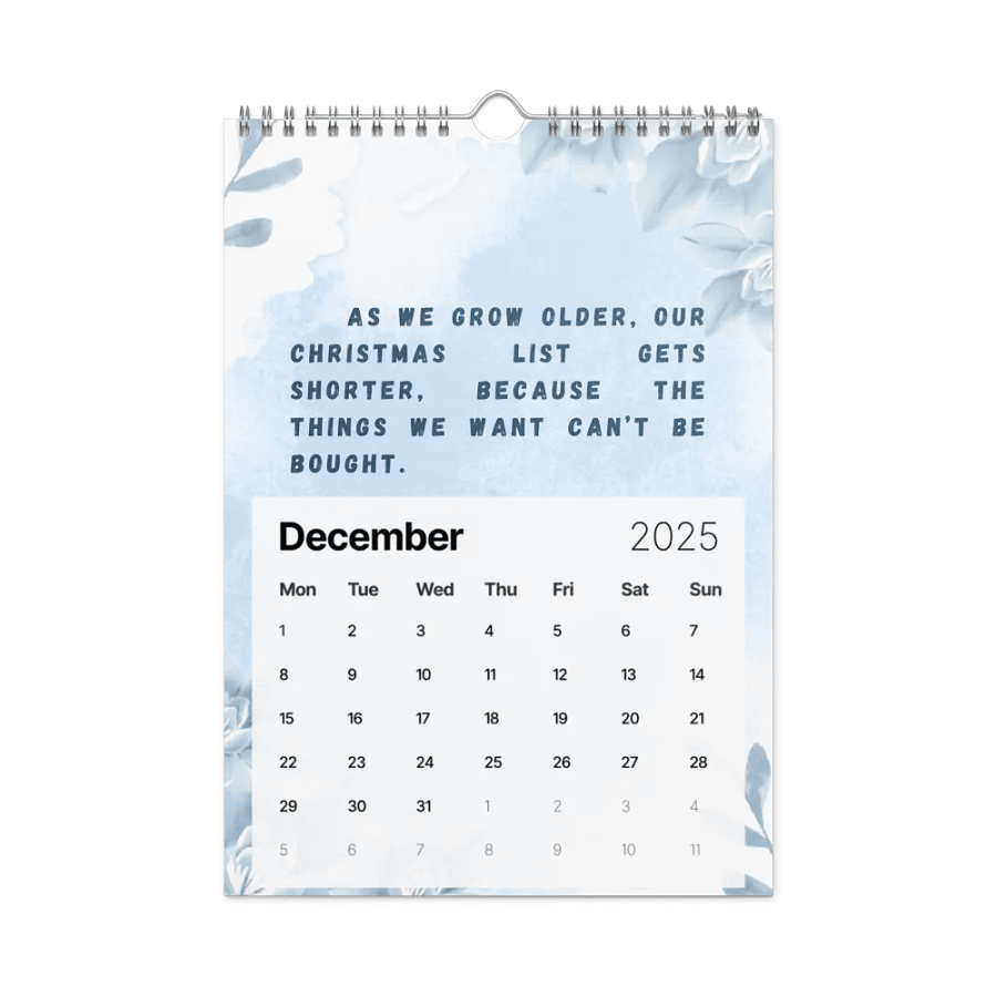 FLORAL INSPIRATIONAL QUOTES WALL CALENDAR 2025 product image (4)