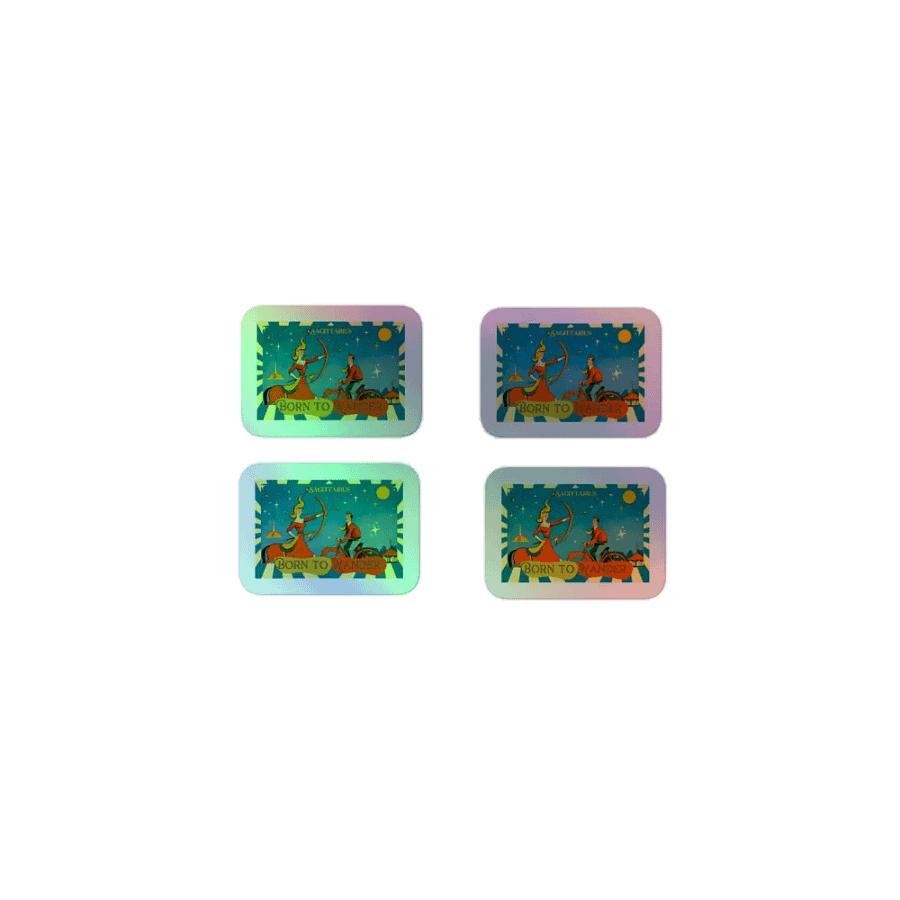 Sagittarius 1950's Retro Holo StickerPack product image (1)