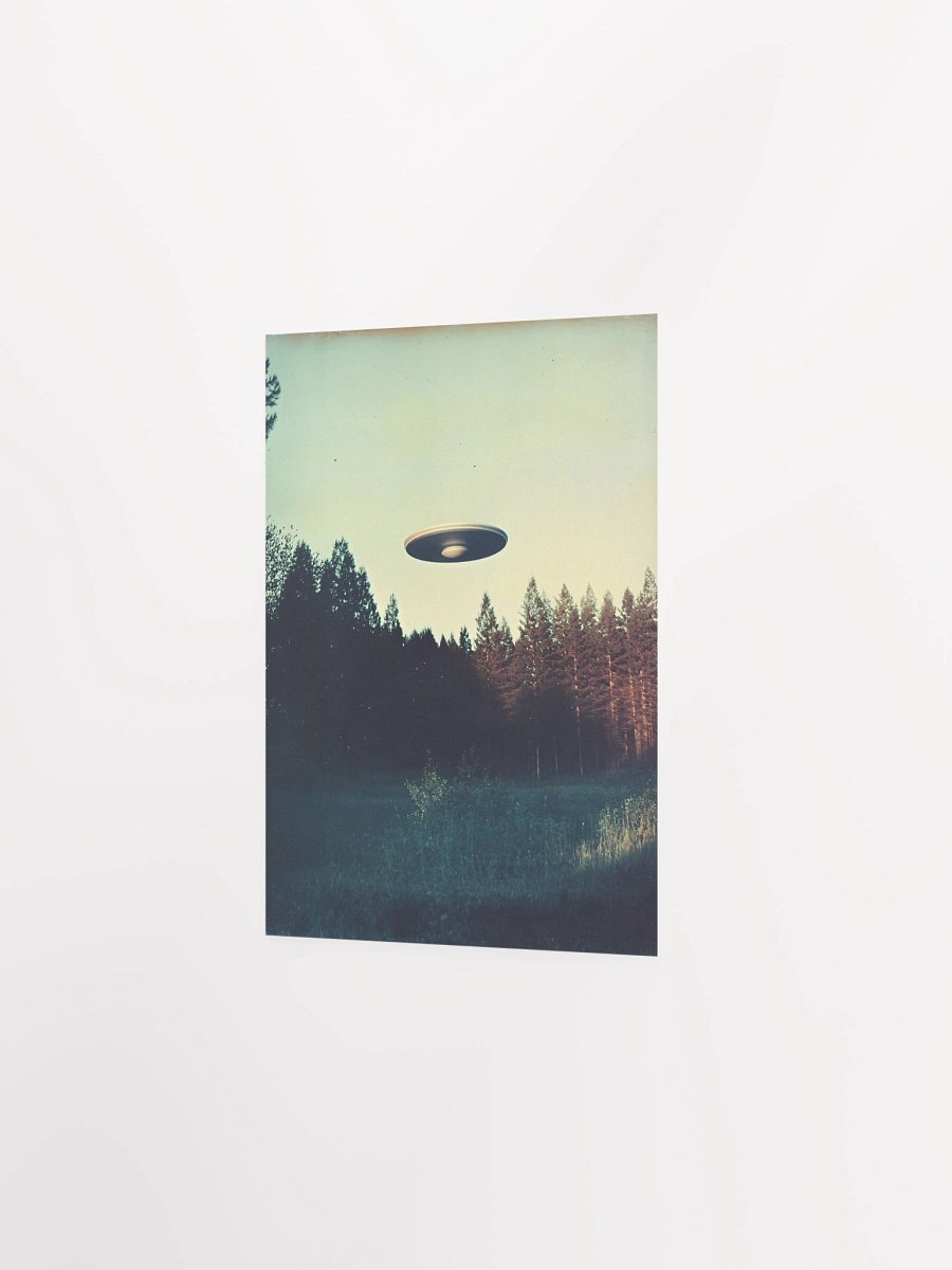The Truth is Out There / The X-Files photo of UFO 60s — sci-fi poster, movie art, I want to believe poster, space print, aliens wall decor product image (7)