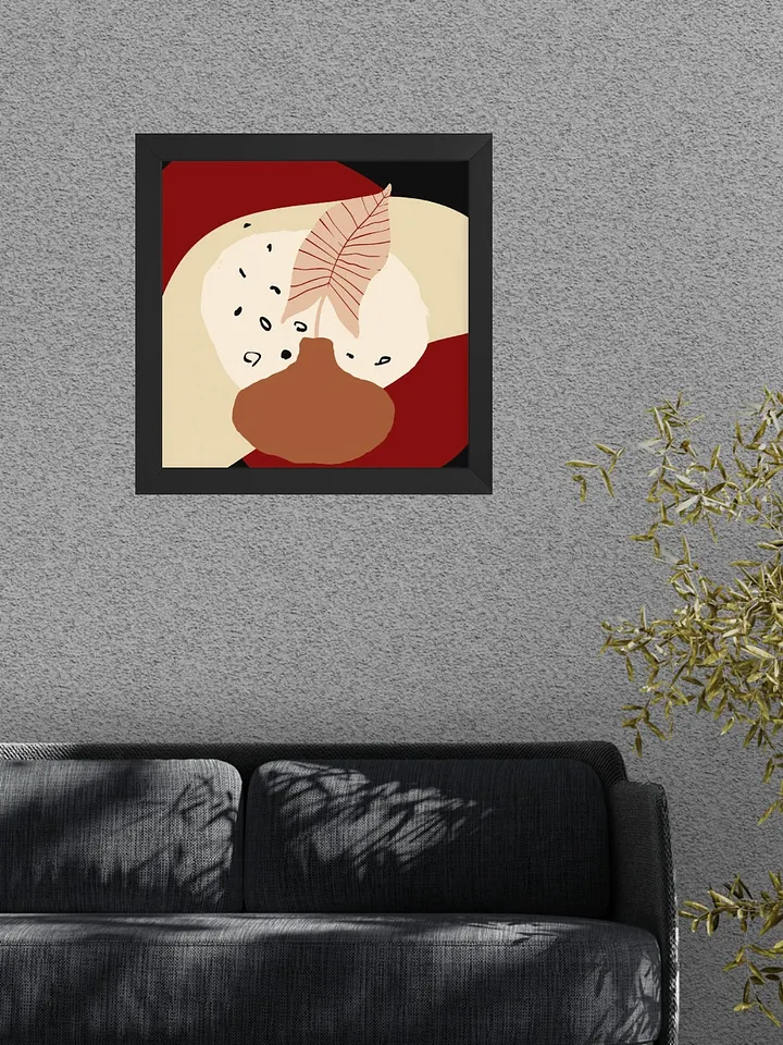 Organic Shapes And A Plant Framed product image (1)